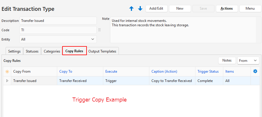 Copy Rules Trigger Example
