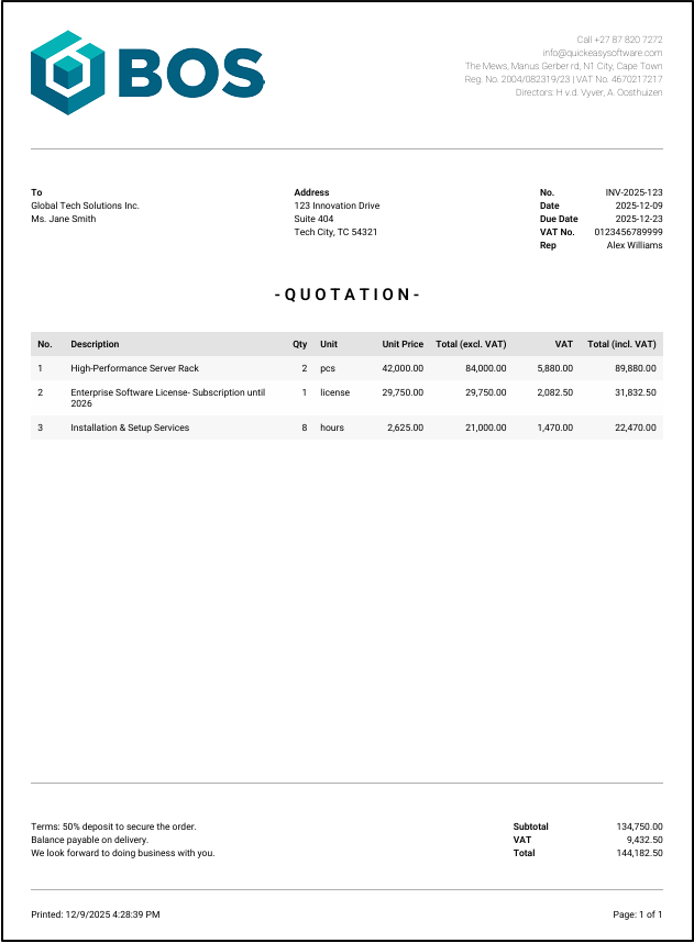 Example of a quotation.